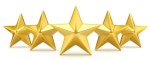 five star rating shiny golden stars 160590011